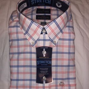 Stafford Travel Oxford Stretch Dress Shirt